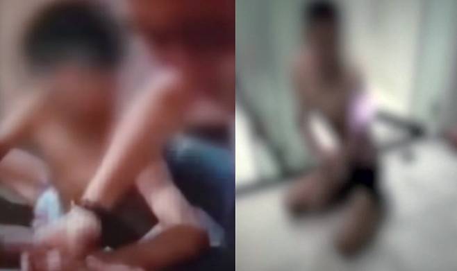 한국인 남성이 현지 범죄조직에 감금돼 고문당하는 사진. ⓒSBS '그것이 알고 싶다'(왼쪽), KBS뉴스 방송화면(오른쪽) 캡쳐