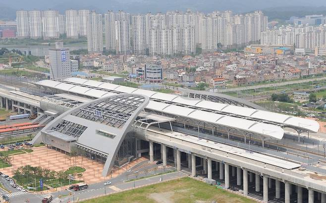 오송역 전경. 사진=연합뉴스.&nbsp;