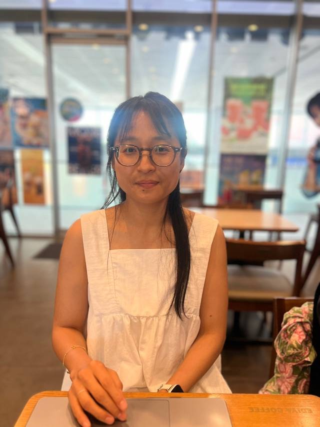 지난 11일 전주의 한 카페에서 정은실 위원장과 축제 없는 쓰레기에 대한 이야기를 나눴다./사진=박은 기자