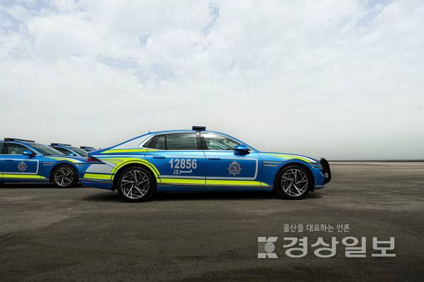 제네시스는 G90이 쿠웨이트 내무부 의전차량으로 선정됐다고 14일 밝혔다. 현대차그룹 제공