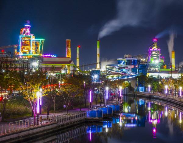 포항운하관 야경.