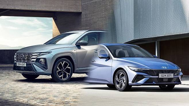 현대차 투싼 아반떼