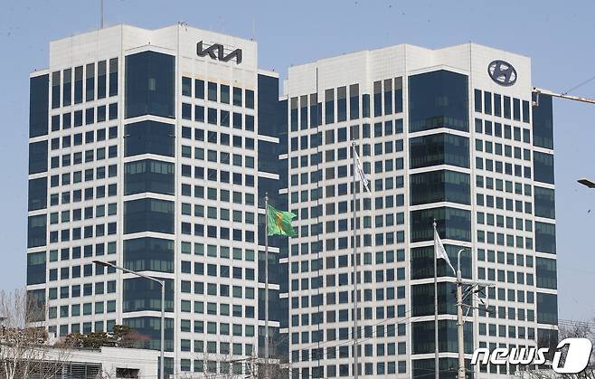 서울 서초구 양재동 현대자동차, 기아 본사 빌딩 모습./뉴스1 ⓒ News1 임세영 기자