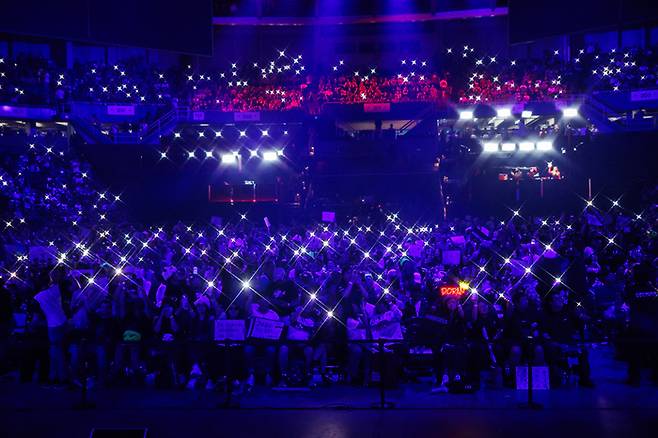 2025 MSI를 지켜보는 현장 관람객 모습. 사진 | 라이엇 게임즈