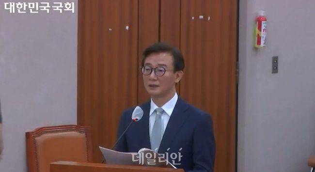 전재수 해양수산부 장관 후보자가 국회 인사청문회에서 모두발언을 하고 있다. ⓒ국회 인터넷의사중계시스템