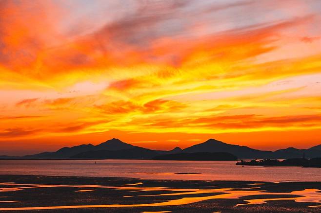 디지털 사진갤에 올라온 노을 사진