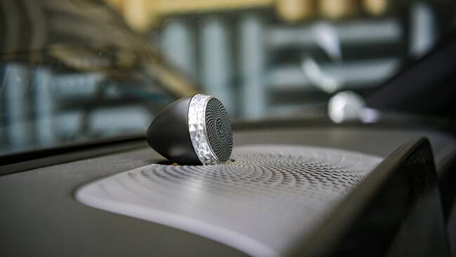 현대모비스가 개발 중인 새 차량용 오디오 시스템을 장착한 차량. 현대모비스 제공