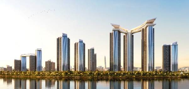 서울 송파구 잠실우성1·2·3차를 재건축한 ‘잠실 자이 리비에르(Xi RIVIELE)’ 투시도 / GS건설 제공