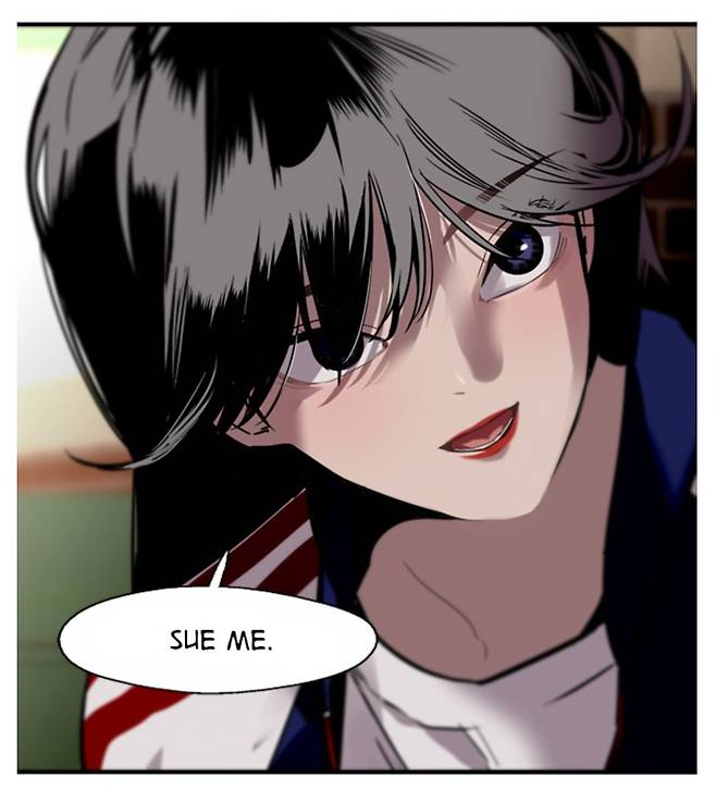 A panel from the Naver Webtoon series “The Girl Downstairs [Doona!]” (2019-2022) [NAVER WEBTOON]