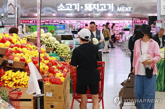 서울의 한 대형마트에서 장을 보는 시민들. [사진=연합뉴스]