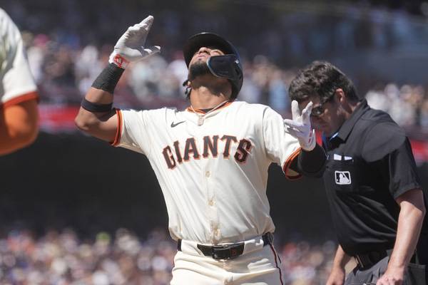 Matos a frappé un match nul à la fin du neuvième. Photo = ap = Yonhap News fourni