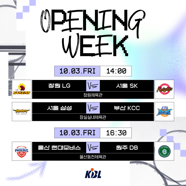 KBL이 2025-2026시즌 프로농구 일정을 확정해 발표했다./KBL