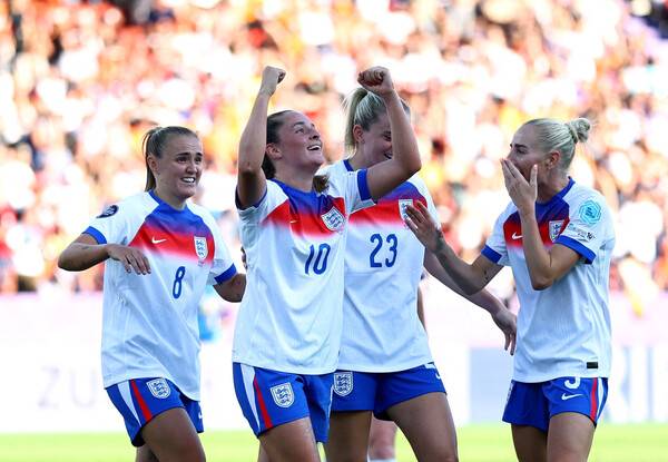 ▲ 여자 유로 잉글랜드 대표팀, 웨일스를 6-1로 대파했다. ⓒ연합뉴스/REUTERS/AP