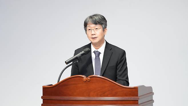 취임사 밝히는 임성관 질병관리청장 [질병관리청 제공]