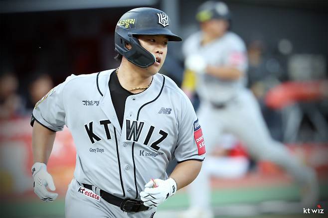 7월 중 복귀를 앞둔 KT 강백호. 사진=KT위즈