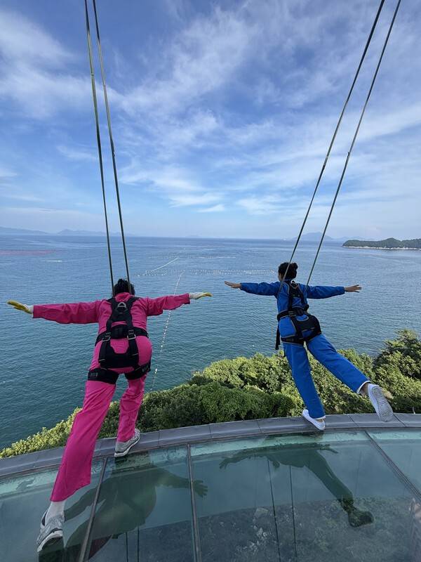 남해군 삼동면 물미해안전망대 클리프워크.