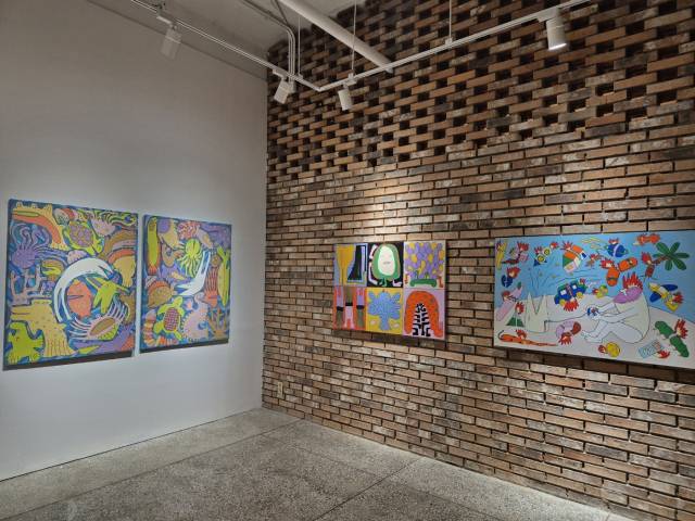 갤러리 미고 이전 기획전 ‘Brick & Breath' 전시장 전경. 갤러리 미고 제공