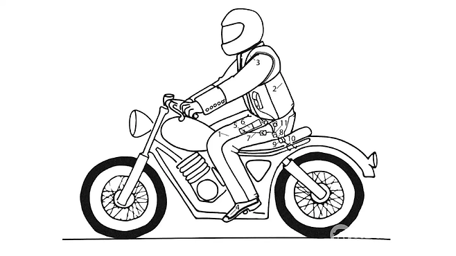 모사이클(Mo'Cycle)' 풀바디 에어백 시스템은 기존의 흉부나 목 보호용 에어백을 넘어, 다리, 팔, 발, 머리 측면까지 보호하는 전신 에어백 시스템을 목표로 설계됐다. (오토헤럴드 DB)