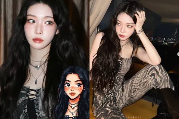 가수 청하가 섹시한 매력을 뽐냈다. /사진=청하 인스타그램