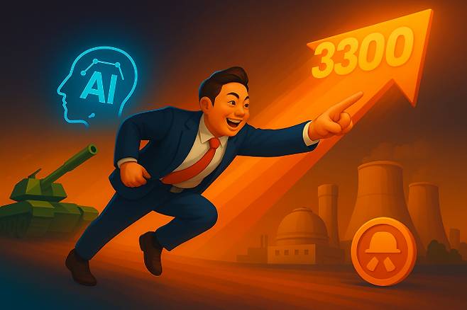 리서치 센터장들은 방산과 AI 등이 하반기에도 지속해서 증시를 이끌 것이라고 전망했다. /사진=챗GPT 생성이미지