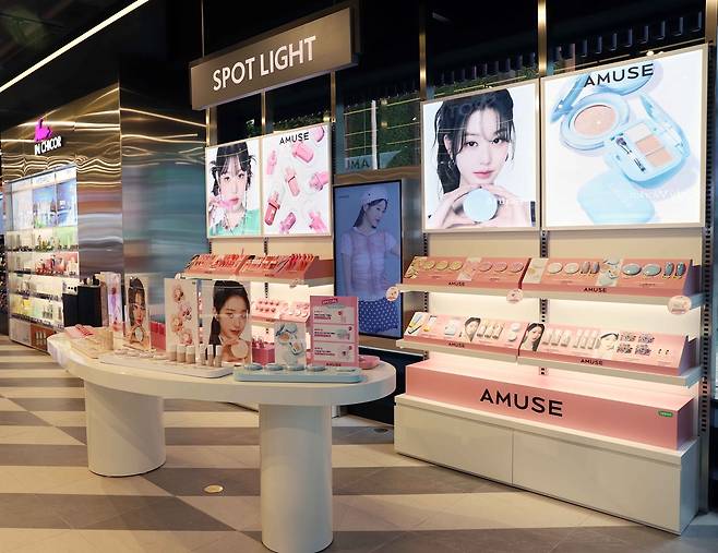 시코르 강남역점 입점한 K-뷰티 브랜드 어뮤즈 [신세계백화점 제공]
