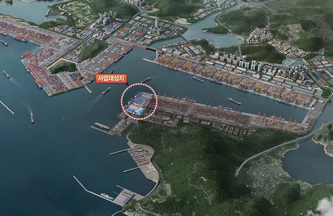 부산항 신항 피더·잡화부두 민간투자사업 대상지. 해양수산부 제공