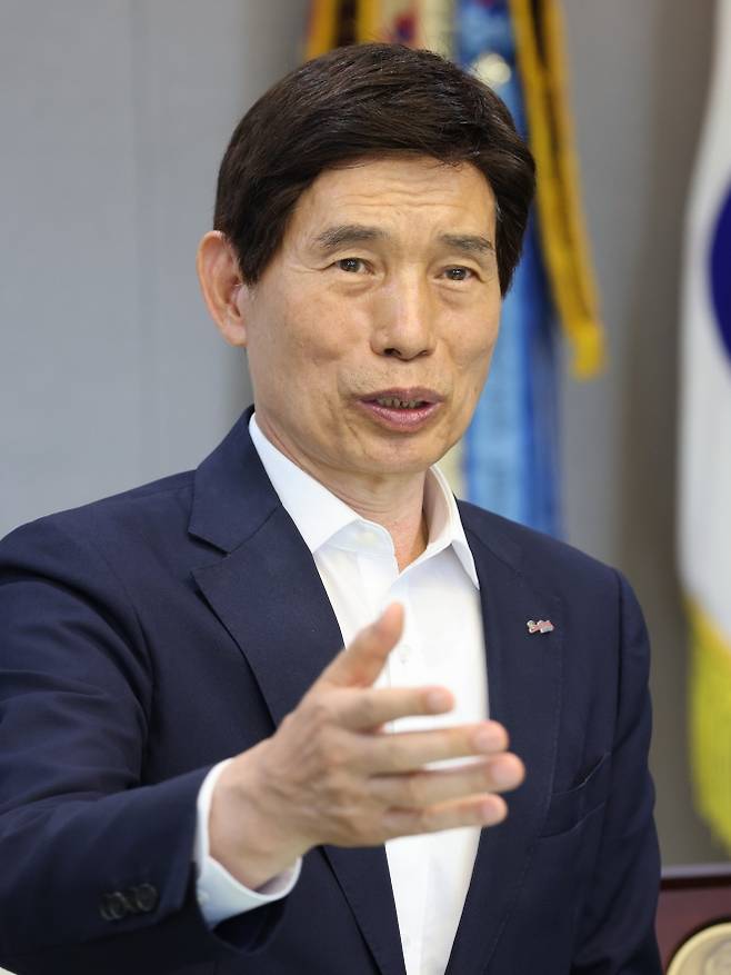 이태훈 대구 달서구청장이 지난 13일 구청장실에서 가진 서울신문과의 인터뷰를 통해 지난 임기 동안의 소회를 밝히고 있다. 대구 달서구 제공