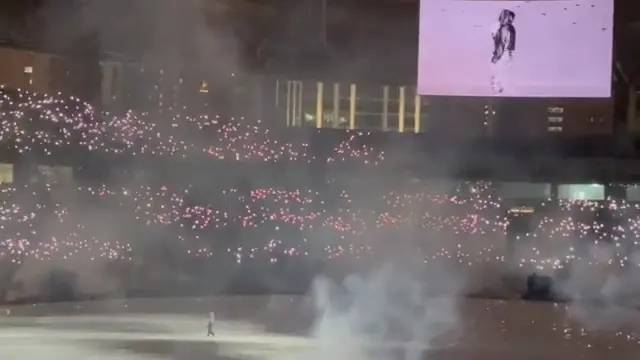 상하이 공연 중인 래퍼 카녜이 웨스트. 출처=엑스