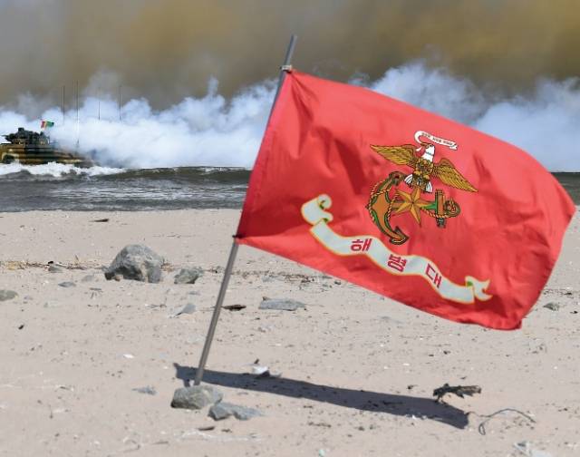 해병대기(旗)). 사진 제공=해병대사령부