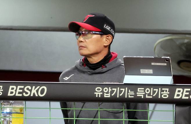 염경엽  LG 감독. 연합뉴스