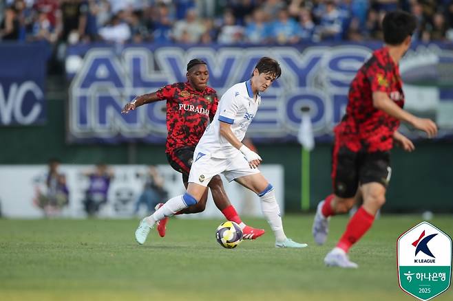 인천 유나이티드 문지환. /사진=한국프로축구연맹 제공