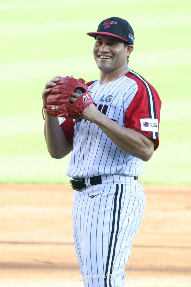 LG 트윈스 요니 치리노스. /사진=김진경 대기자