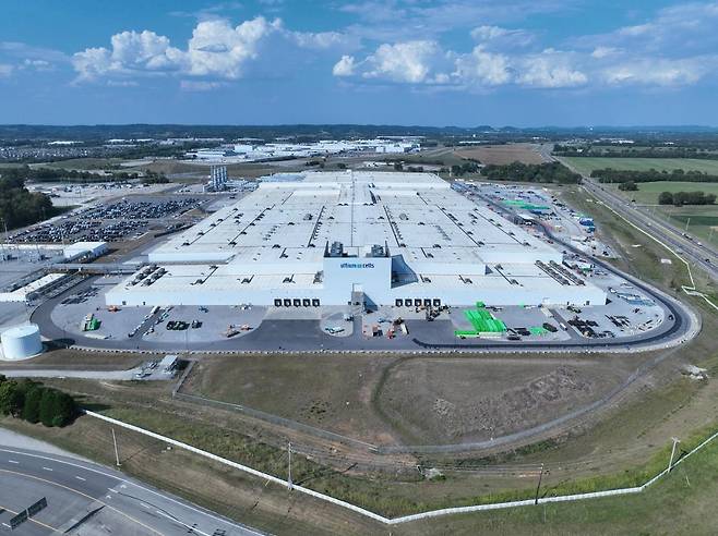 얼티엄셀즈 테네시주 스프링힐 공장 [GM 제공. 재판매 및 DB 금지]