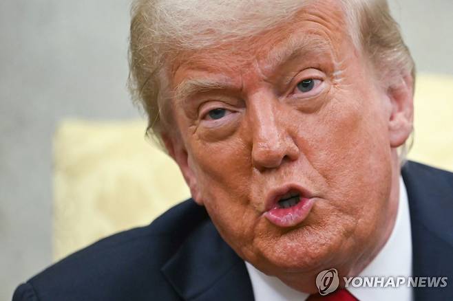 도널드 트럼프 미국 대통령 [워싱턴 AFP=연합뉴스. 재판매 및 DB 금지]