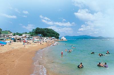 통영수륙해수욕장