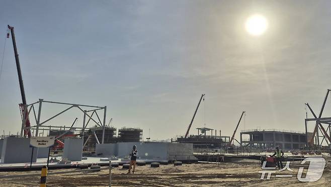 사우디아라비아 삼성물산 '아미랄 열병합발전소' 공사현장. /뉴스1 ⓒ News1 윤주현기자.