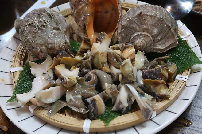 인천 영종도 소라찜.