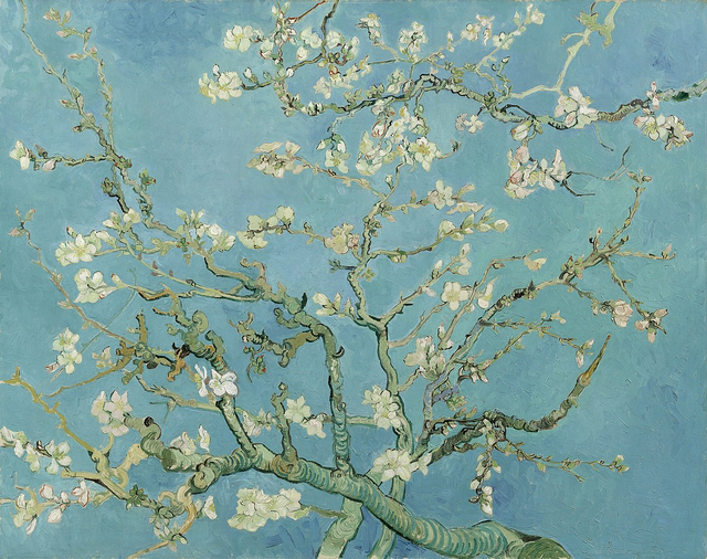 ‘꽃피는 아몬드 나무’(Almond Blossoms). 캔버스에 유채. 92 x 74cm . 1890년. 반 고흐 미술관 소장.
