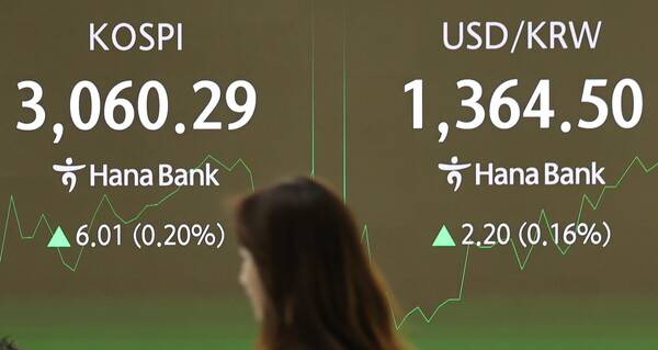 ▲지난 4일 서울 중구 하나은행 본점 딜링룸(금융 기관에서 외환 딜러가 주문을 넣고 업무를 진행하는 전용 공간) 전광판에서 직원들이 업무를 수행하고 있다. ⓒ연합뉴스