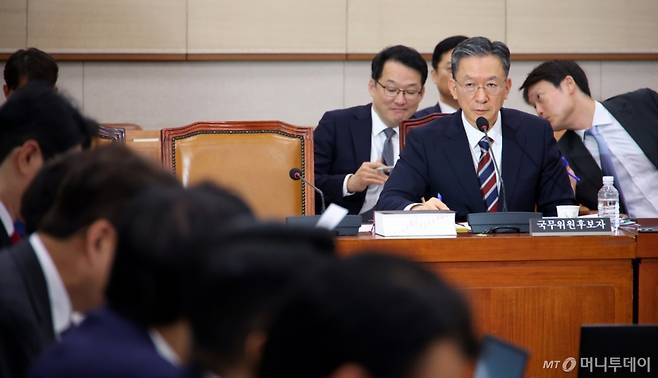 [서울=뉴시스] 김금보 기자 = 정성호 법무부 장관 후보자가 16일 서울 여의도 국회 법제사법위원회에서 열린 인사청문회에서 질의에 답하고 있다. 2025.07.16. kgb@newsis.com /사진=김금보