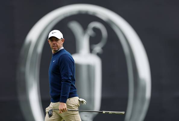 매킬로이가 디오픈 개막을 앞두고 연습라운드를 하고 있다.  [게티이미지]