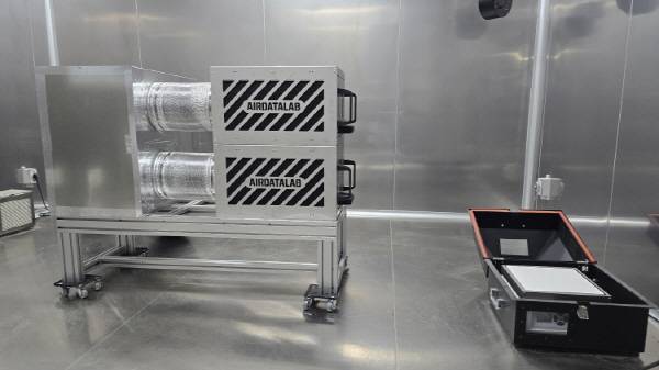 한국전자기술연구원 시험모습(출처 에어데이터랩)