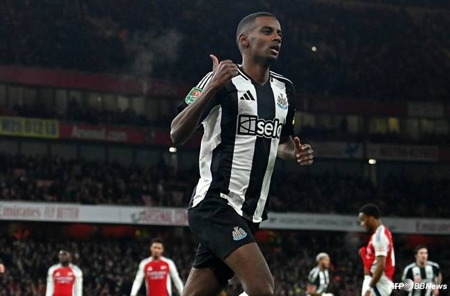 뉴캐슬 유나이티드 공격수 알렉산더 이삭. /AFPBBNews=뉴스1
