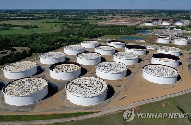 미국 오클라호마주 쿠싱 원유 저장 시설  [연합뉴스 자료제공]