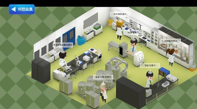 바이오센터 직무체험 [인천사이버진로교육원 메타버스 플랫폼 캡처. 재판매 및 DB 금지]