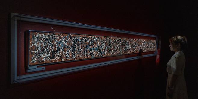 추정 가치 2천억 원이 넘는 세계적 명작, 잭슨 폴록(Jackson Pollock)의 대표작 '수평적 구조'.