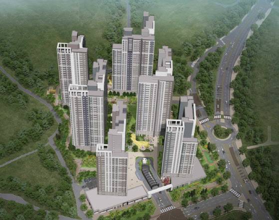 자이S&D 상주시 공동주택 조감도.(사진=자이S&D)