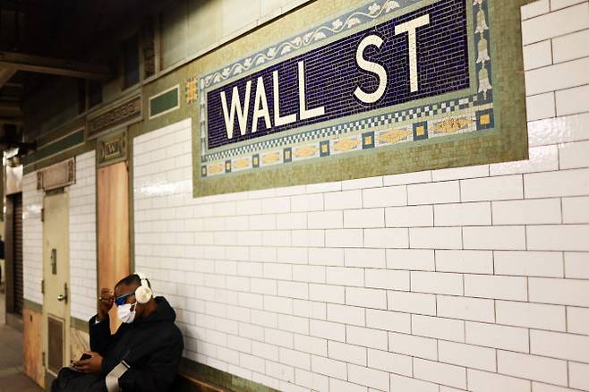 미국 뉴욕 월스트리트 지하철역. (사진=AFP)