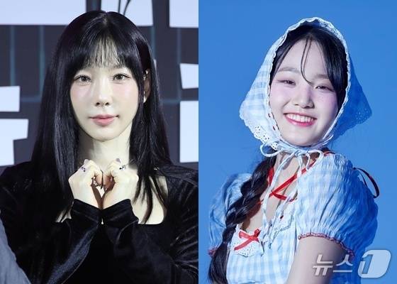 소녀시대 태연(왼쪽), 김태연 / 사진=뉴스1 DB, K타이거즈 엔터테인먼트