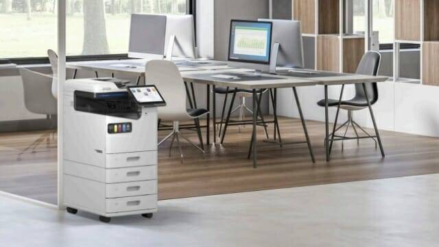 라인헤드 방식 A4 컬러복합기 'AM-C400'. (사진=한국엡손)